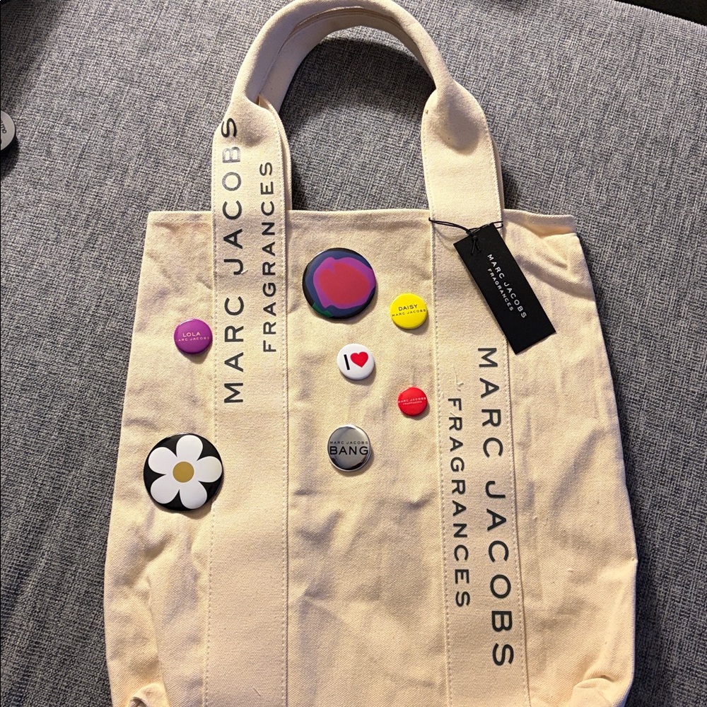 MARC JACOBS FRAGRANCES CANVAS TOTE BAG